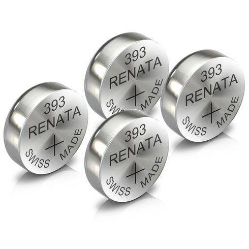 Renata 393 Watch Battery Swiss Made Silver Coin SR754SW 1.55V All Pack - TradeNRG UK
